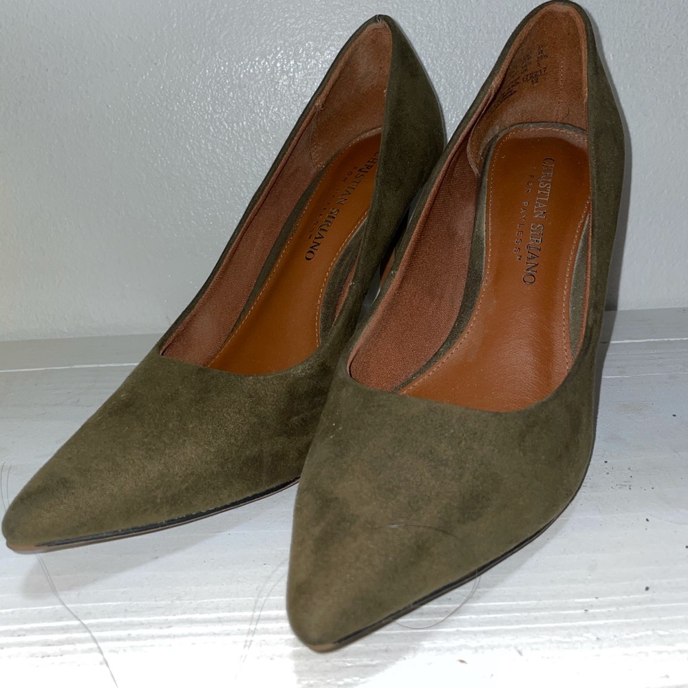 Military green heels